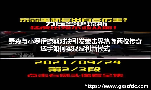 泰森与小罗伊琼斯对决引发拳击界热潮两位传奇选手如何实现盈利新模式